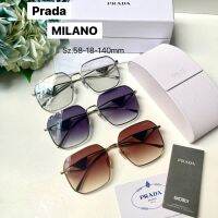 พร้อมส่ง P*da MILANO ใหม่ล่าสุด สวยมาก Hight Quality PREMIUM GADE 1:1 sz.58-18-140 mm col.เทาใส, ดำไล่, ชาไล่ Full set .