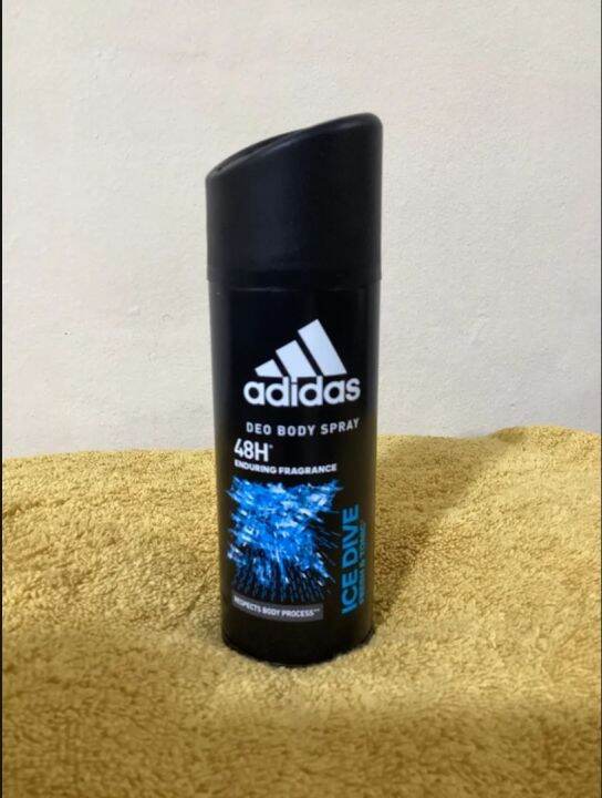 Adidas Deodorant Spray ICE DIVE Antiperspirant AUTHENTIC 150ml Lazada PH