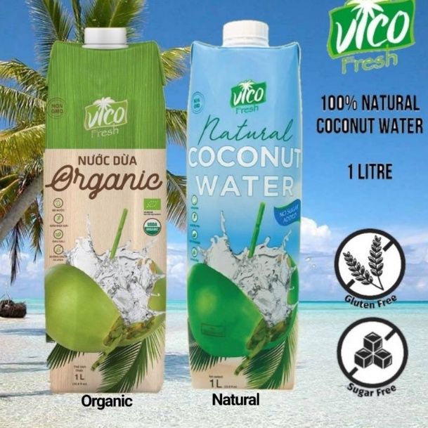 Vico Coconut Water (1L) Organic/ Natural - Fresh Fruit Juice / Fresh ...