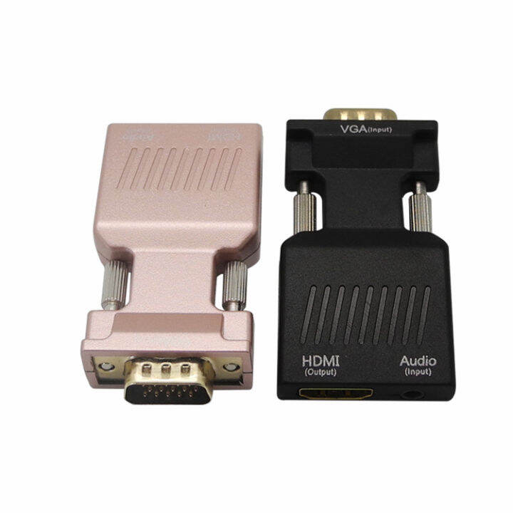 VGA to HDMI Computer with Audio Connecting TV Projector Adapter