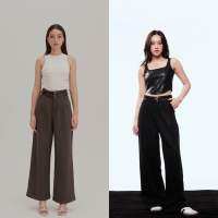 WEEKEND WARDROBE -  Double Belt Pants กางเกงเอวสูง แถมเข็มขัด2เส้น