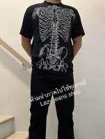 เสื้อกระดูกผ้าบาง Anatomy T-Shirt สกรีนถึงคอ