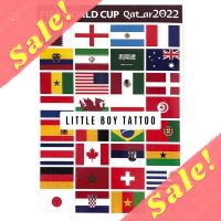 Fifa World Cup Tattoo 2022 แทททูธงชาติบอลโลก 32 ทีม