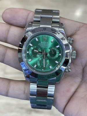 Daytona green face automatic Japanese movement one year warranty water resistant