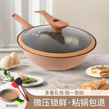 Clay Titanium Wok Micro Pressure Cooker Non stick Large - Temu