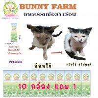 แก้เรื้อน เชื้อรา แมว 10 หลอด ราคาส่ง (โปร10แถม1)