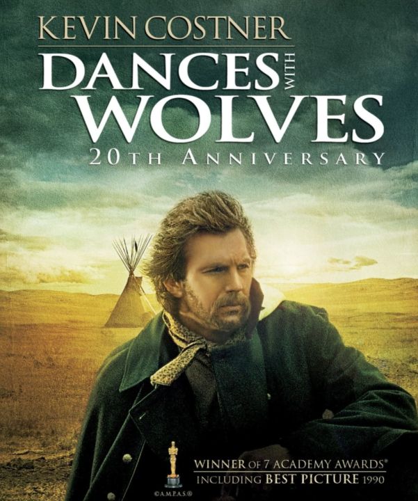 DVD Dances with Wolves จอมคนแห่งโลกที่ 5 : 1990 #หนังฝรั่ง (ดูพากย์ไทยได้-ซับไทยได้)
#ออสการ์ ภาพยนตร์ยอดเยี่ยม1990 #เควิน คอสต์เนอร์