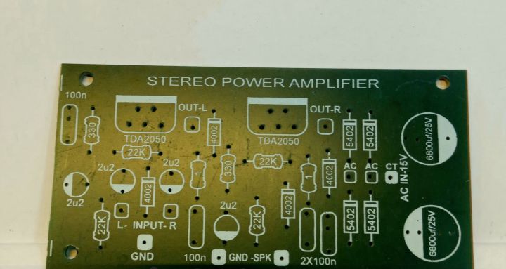 Pcb Power Amplifier Stereo Tda 2030 2050 | Lazada Indonesia