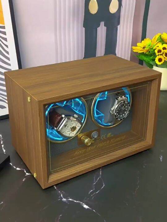 IBBETON Watch Box Luxury Brand Wooden Watch Winder High End 1 2 4 Slot