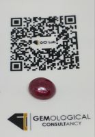 #CGI #Certified 1.92 ct #พลอยทับทิม เจียระไนหลังเต่า #natural #ruby #cabochon