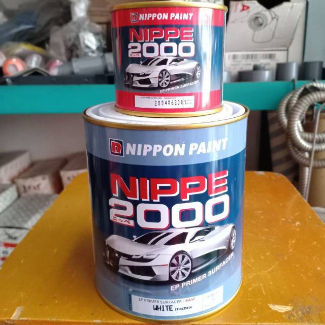 Cat Nippe 2000 Cat Dasar Epoxi Primer Abu Abu Dan Putih 2 Komponen 1kg 1 Liter Lazada Indonesia 5633