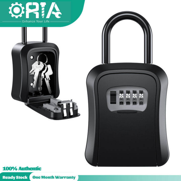 ORIA Large Key Storage Lock Box Wall Mounted Key Safety Box with ...