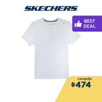 Skechers สเก็ตเชอร์ส เสื้อยืดวิ่งแขนสั้นผู้ชาย Men Running Tee Apparel - SP22Q4M428-BRWH