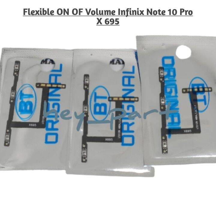 Infinix Note 10 Pro X695 Flexible Flexibel Tombol Dalam Power On Off