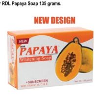 สบู่มะละกอ Papaya soap RDL 135 g. (new)