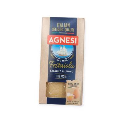 Agnesi Festaiola Lasagna 500gพาสต้าไข่แบบแผ่น 500กรัม
