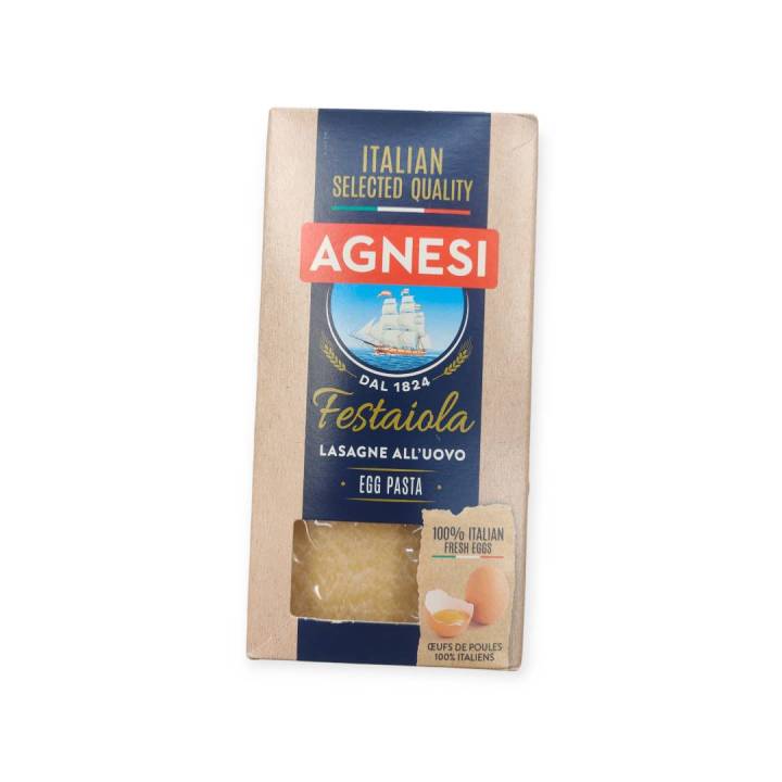 agnesi-festaiola-lasagna-500gพาสต้าไข่แบบแผ่น-500กรัม