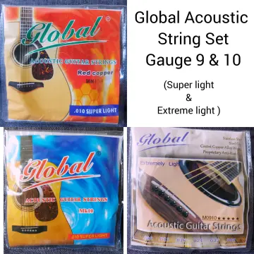 9 gauge acoustic on sale guitar strings