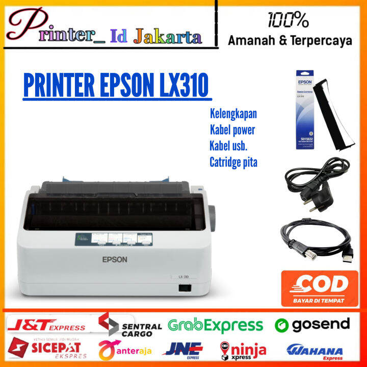 Printer Dot Matrix Epson Lx310 Lx310 Bergaransi Lazada Indonesia