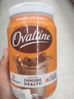 Ovaltine Chocolate Malt เครื่องดื่มมอลต์สกัดช็อคโกแลตปรุงสำเร็จชนิดผง 340กรัม