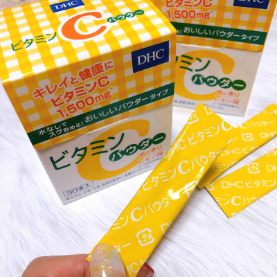 หมดอายุ 01/2025 Vitamin C Powder Lemon 1,500mg (30 ซอง)