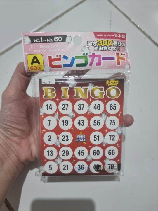 (Daiso) Bingo Cards Lazada Indonesia
