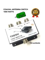 COAXIAL ANTENNA SWTCH TOESU 1000W. 3 WAY อุปกรณ์แยกสัญญาณ 3 ทาง คุณภาพดีเยี่ยม