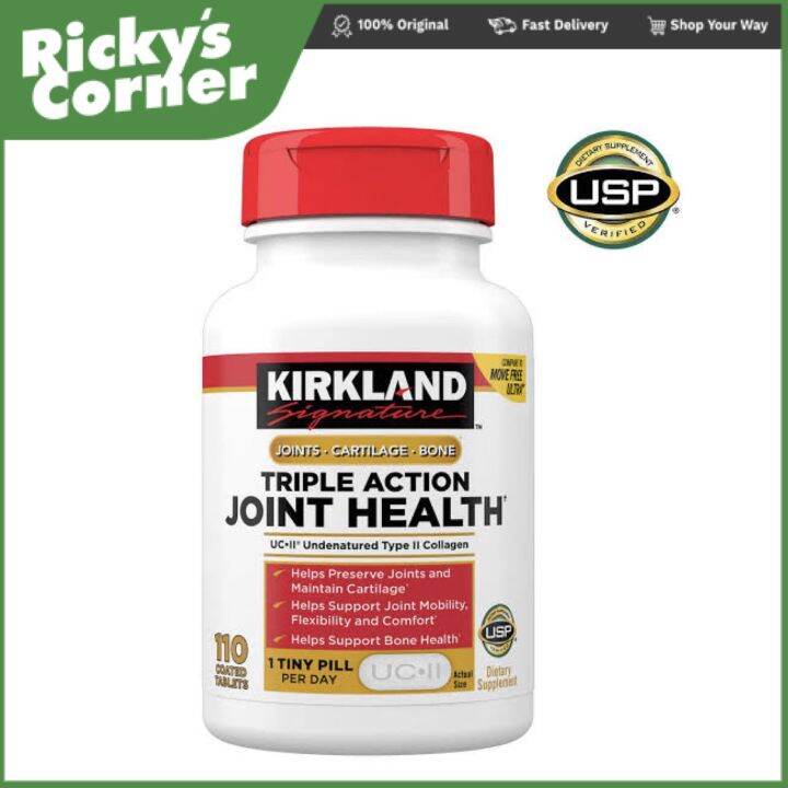 kirkland triple action joint health 110 coated tablets for joints