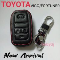 เคสกุญแจรถยนต์ โตโยต้า Toyota Vigo/Fortuner ซองหนังหุ้มกันรอยกุญแจรถยนต์ พวงกุญแจรถยนต์ ซองหนัง