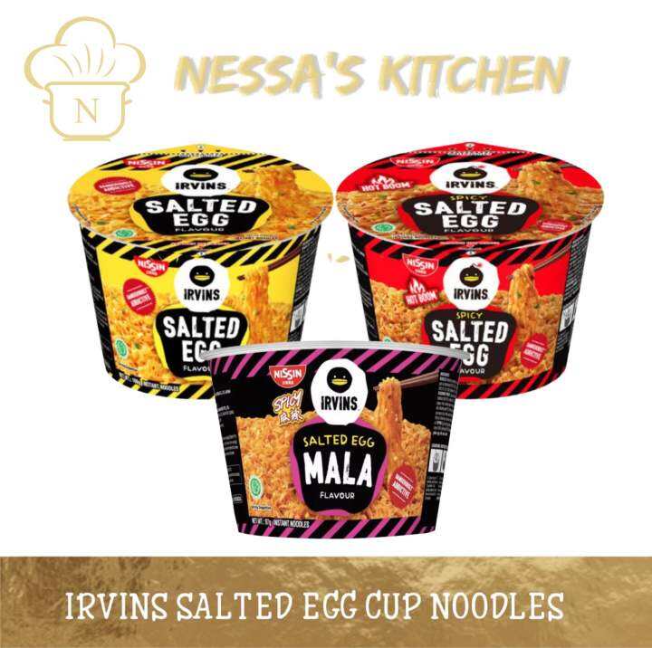 Irvins Salted Egg Cup Noodles [ Nessa’s Kitchen ] Lazada PH