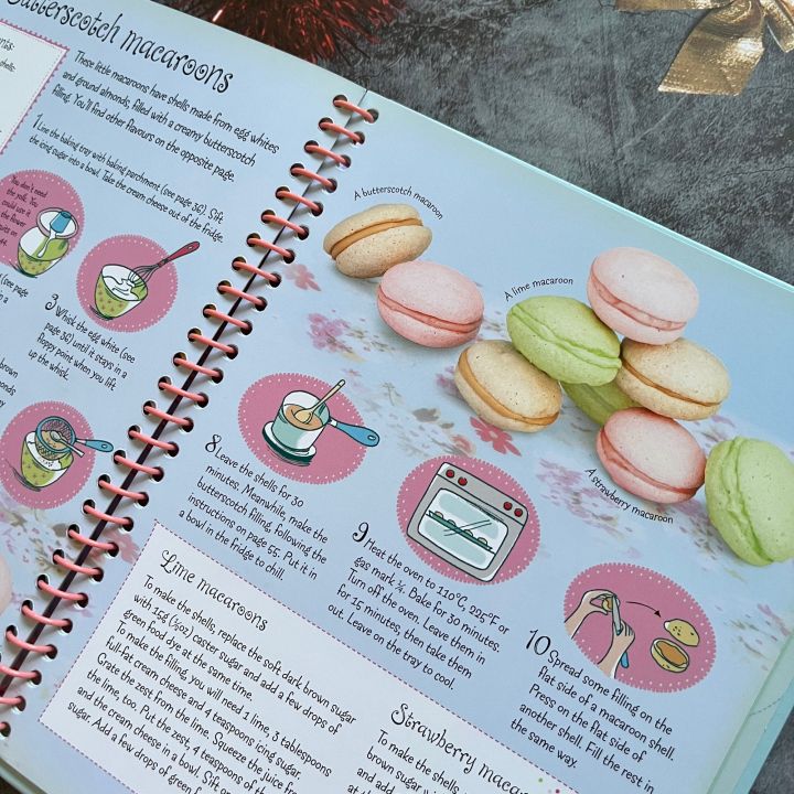 หนังสือสอนทำเบเกอรี่-usborne-children-s-book-of-little-cakes-and-cookies-to-bake-cookbook-cakes-homemade