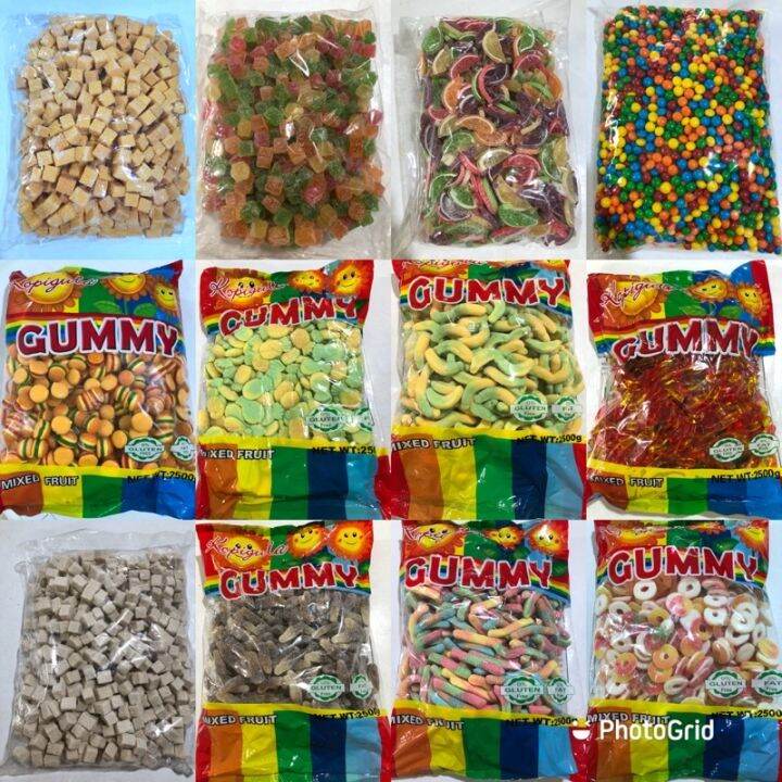 gummy 1kg repacked gummy 1kilogram / gummy candy ( random brand lulu