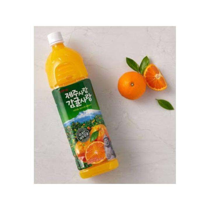 Orange Juice 1.5L (Korean Lotte Jeju Mandarin Orange Juice 1.5L