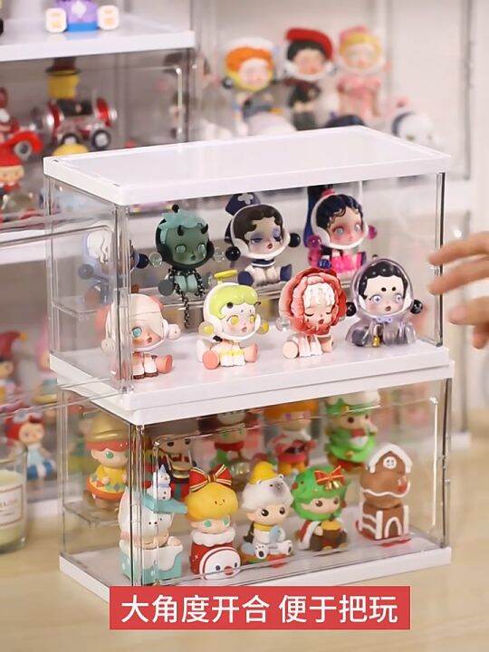 Toy Display Storage Box Transparent Case Dust Proof Cabinet Acrylic ...