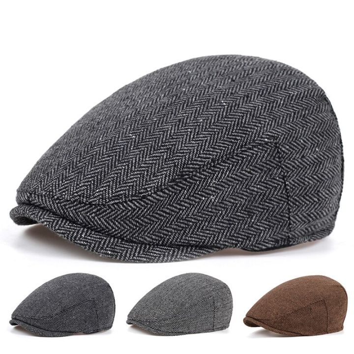 Retro Newsboy Caps Men British Painters Hats Autumn Winter Berets ...