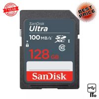 128GB SD Card SANDISK ULTRA SDSDUNR-128G-GN3IN (100MB/s,) ประกัน 7Y