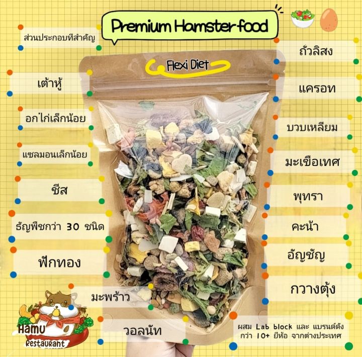 hamu-ขายดี-อาหารผสมพรีเมียม-5-สูตร-อาหารแฮมสเตอร์-อาหารดอเม้าส์-อาหารหนูทุกสายพันธุ์-มีทั้งหมด-5-สูตร