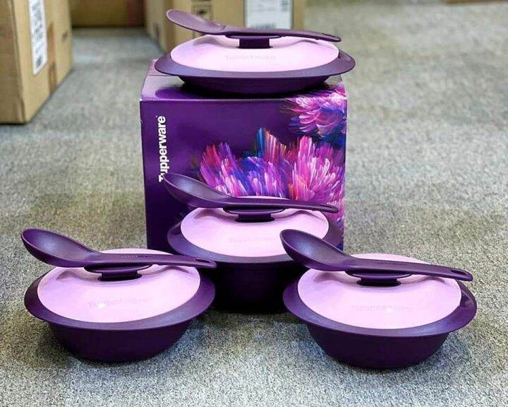 Purple Royale Petit Serveware Set Tupperware Brands Lazada