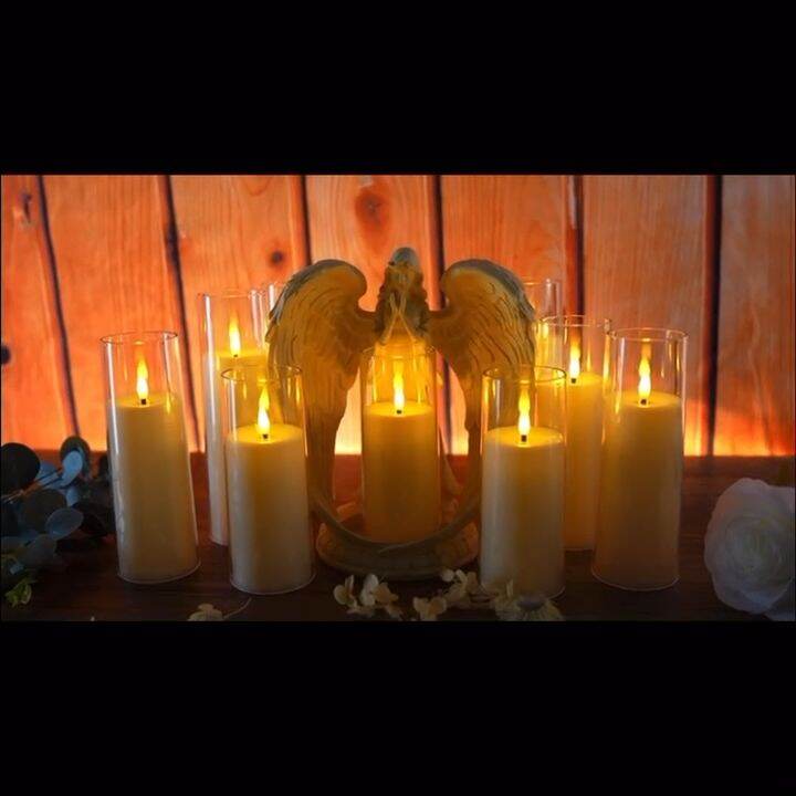 LED Flameless electronic candle,crystal