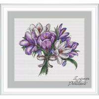 BouquetCrocuses35x30 14ct ครอสติช