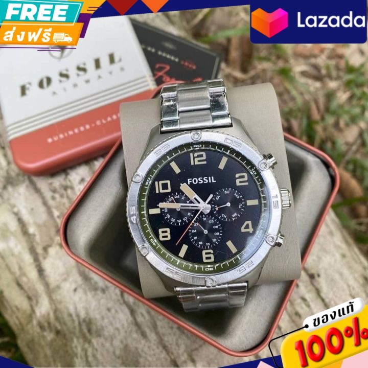 รับประกันของแท้-fossil-brox-multifunction-stainless-steel-watch-หน้าปัด-44-mm