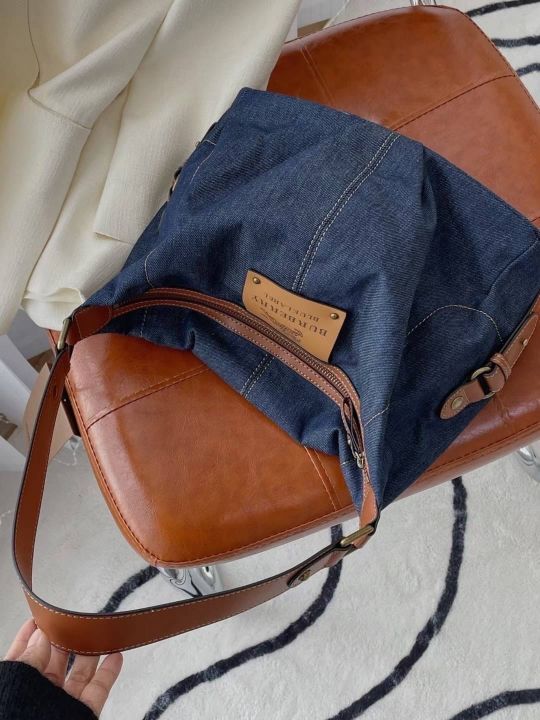 กระเป๋าสะพาย-กระเป๋าผ้า-เดนิม-denim-handbag-004