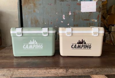 กระติกน้ำแข็งพลาสติกสี่เหลี่ยม รุ่นฟูจิ CAMPING ขนาด 15 ลิตร มี 2 สี