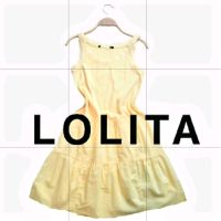 เดรสยี่ห้อ LOLITA ราคาพิเศษ สีเหลืองอ่อน เหมาะสำหรับใส่วันสบายๆ