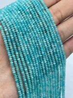 สร้อยคอ amazonite facetied disk ขนาด 3 MM