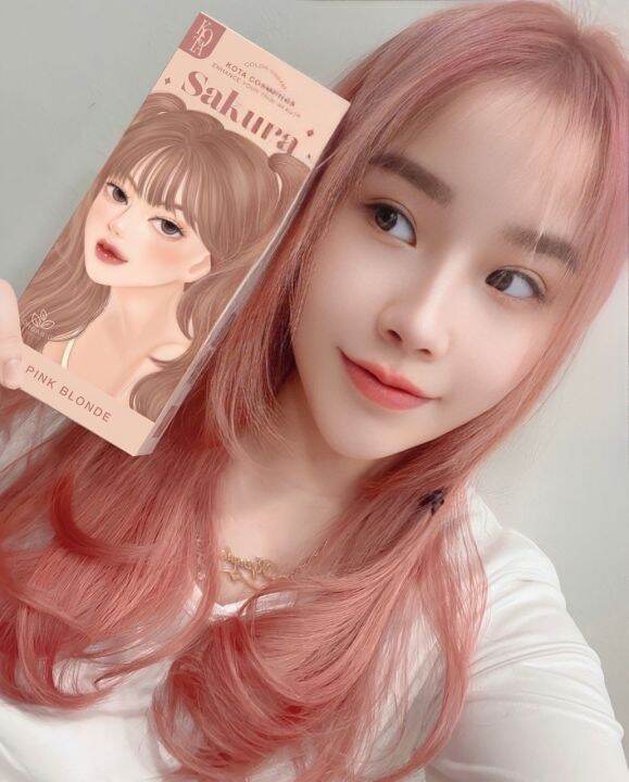 สีย้อมผมออแกรนิค-สี-sakura-pink-blonde-by-kota-cosmetic