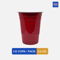 (แก้ว 10/ 25ใบ) Sam’s Plastic Cup แก้วแดงปาร์ตี้ ขนาด 16 oz. แก้วพลาสติก แก้วแดง แก้วน้ำ แก้วงานเลี้ยง Red cup