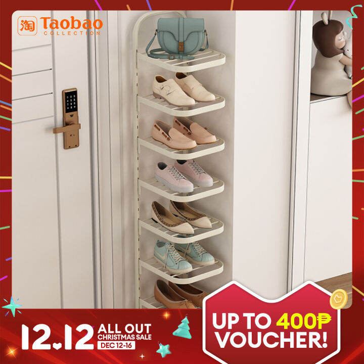 Iron Shoe Rack Home Doorway Simple MultiLayer Adjustable Height Shoe Indoor Metal
