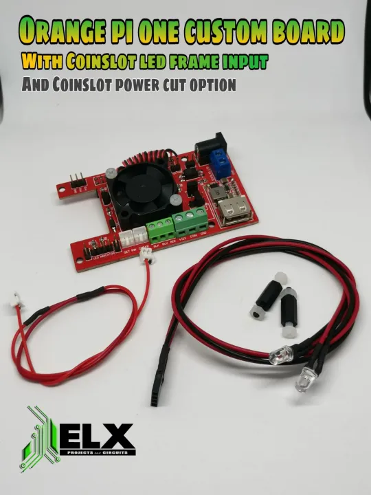 Pisowifi Custom board for Orange PiOne with Coinlot Led frame input