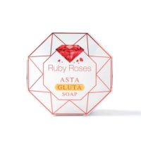 Ruby Roses Asta Gluta Soap 100 g. รับบี้ โรส สบู่อัญมณีสีแดง